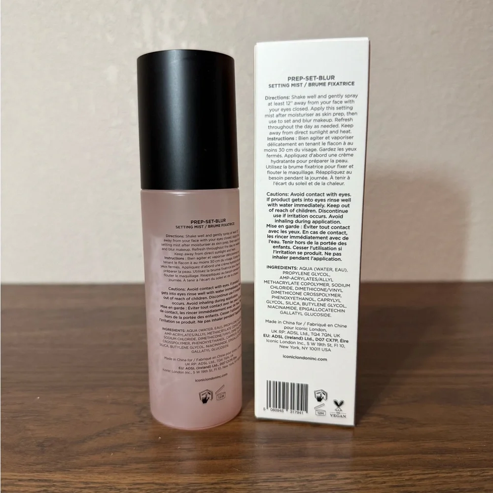 ICONIC LONDON Prep-Set-Blur Setting Mist 4.05oz